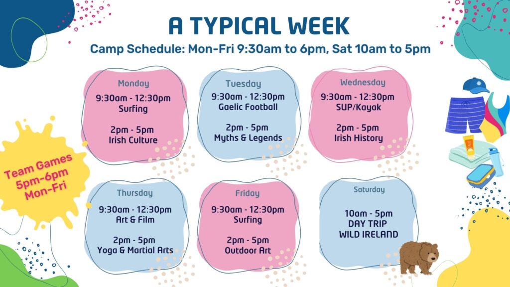camp timetable example