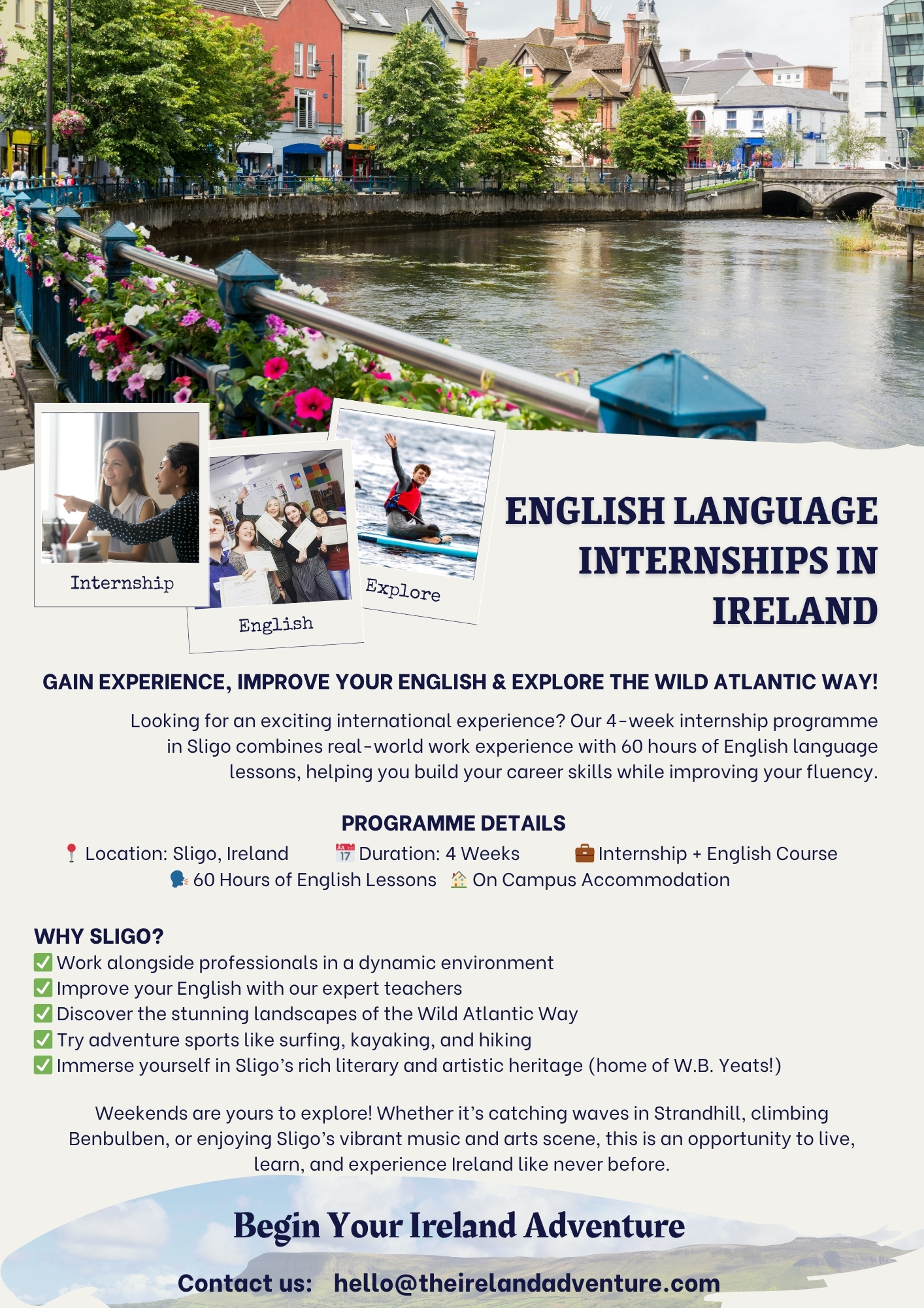 english and internships